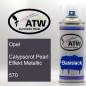 Preview: Opel, Calypsorot Pearl Effekt Metallic, 570: 400ml Sprühdose, von ATW Autoteile West.